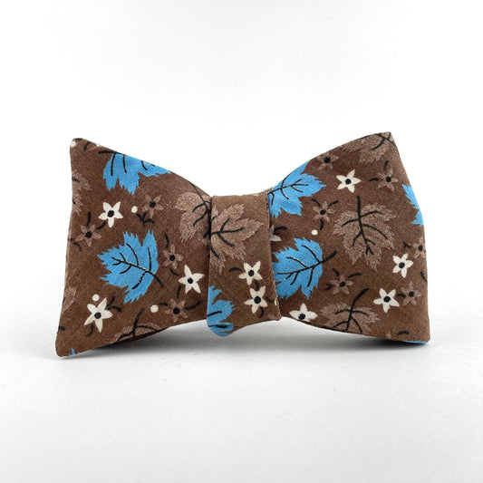 Brown bow tie for fall made in America